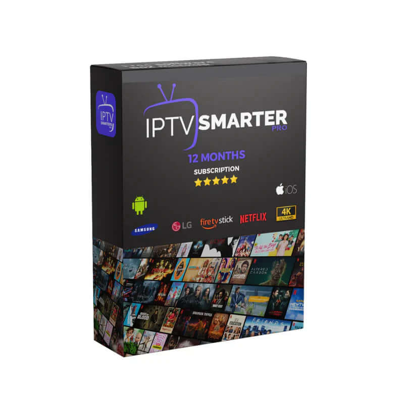 Abonnement IPTV SMARTERS 12 MOIS - IPTV Subscription 12 months