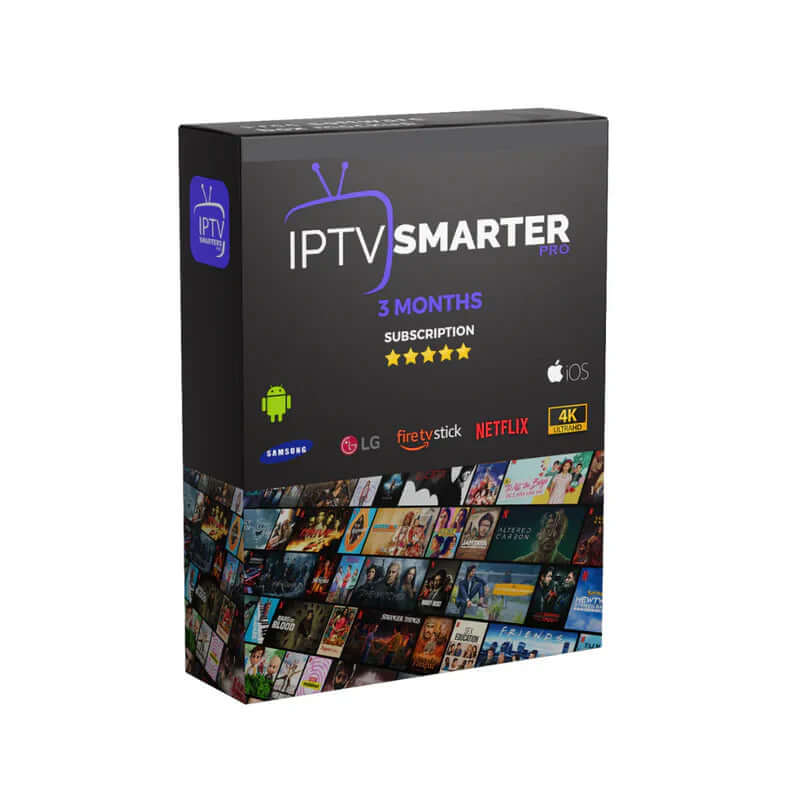 Abonnement IPTV Smarters Pro 3 Mois